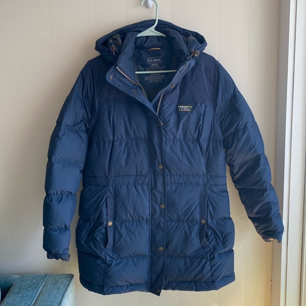 LL BEAN / mid length down puffer coat